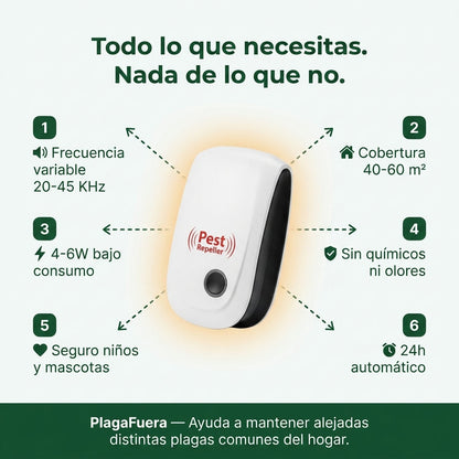 Repelente Ultrasonico De Plagas Potente - ID22554 — vista 3