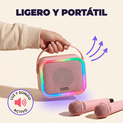 Mini Maquina de karaoke portatil conecta canta y disfruta