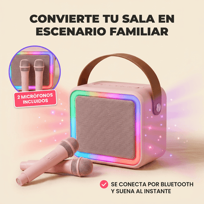 Mini Maquina de karaoke portatil conecta canta y disfruta