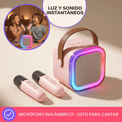 Mini Maquina de karaoke portatil conecta canta y disfruta
